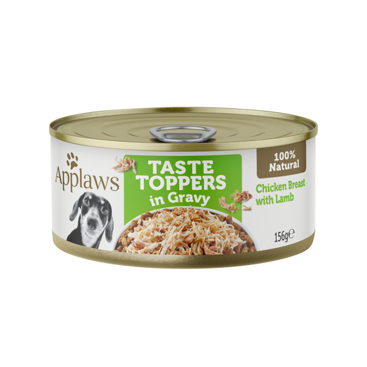 Applaws Dog Taste Toppers Chicken Lamb In Gravy 156g