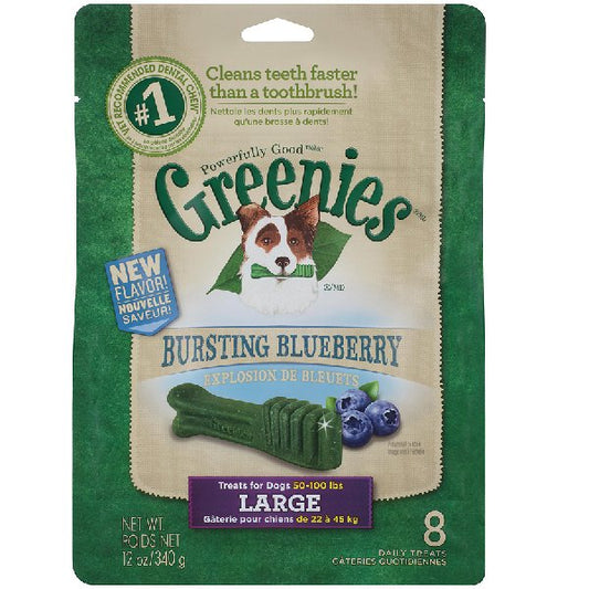 Greenies Bursting Blueberry Dog Treats - Large 340g