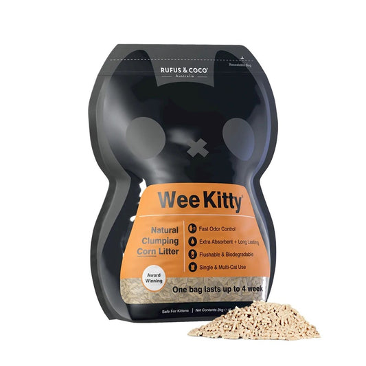 Rufus & Coco Wee Kitty Clumping Corn 4Ltr 2Kg