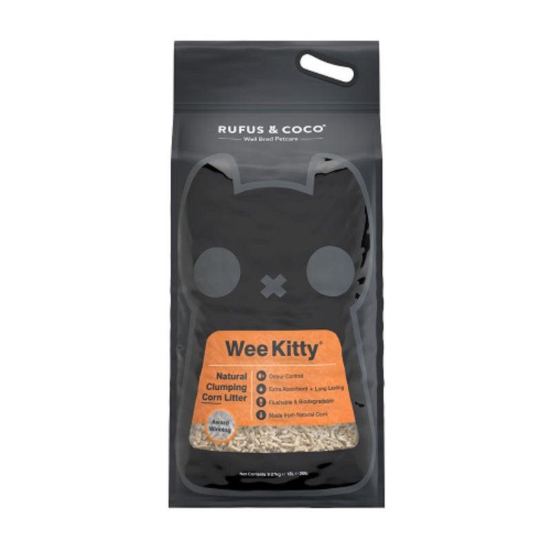 Rufus & Coco Wee Kitty Clumping Corn 18 Litre 9Kg