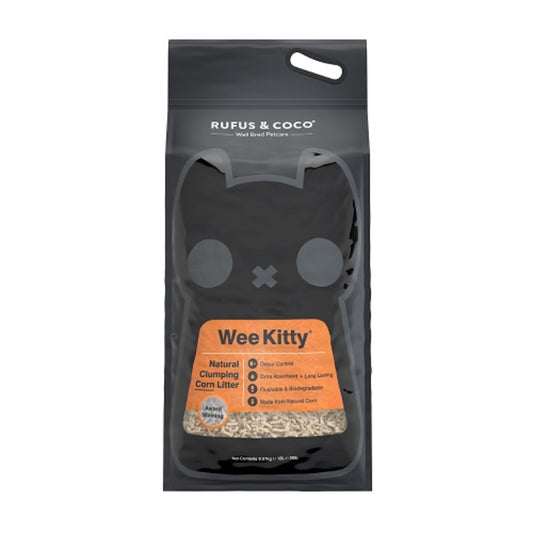 Rufus & Coco Wee Kitty Clumping Corn 18 Litre 9Kg