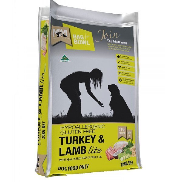 Meals For Mutts Dog Food Turkey Lamb Yellow 20KG