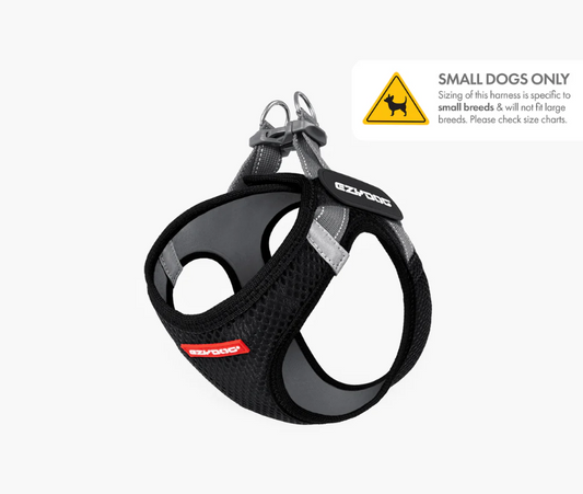 EzyDog FormFit Mesh Harness Black
