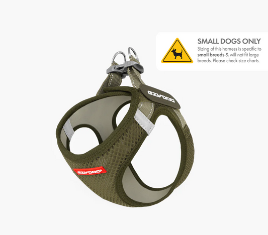 EzyDog Form Fit Mesh Harness Green