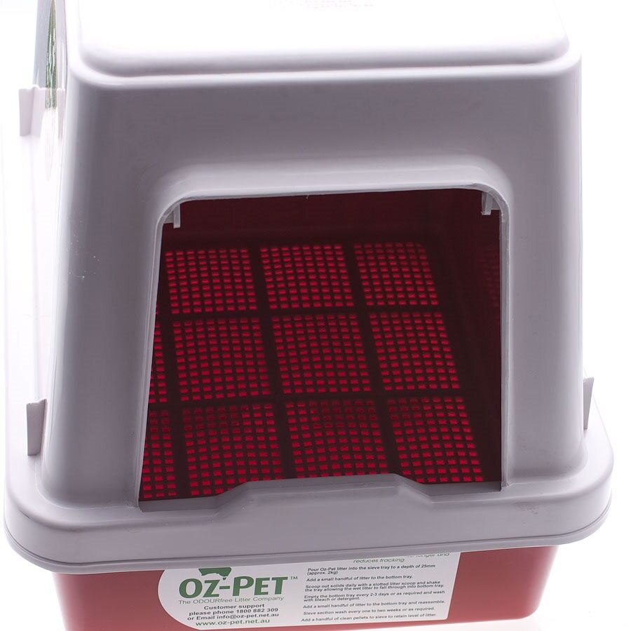 Hooded Litter Tray With Flap Door 45cm x 40cm x 40cm