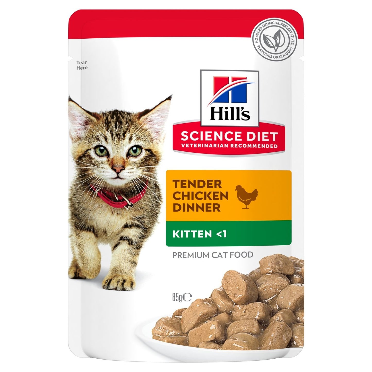 Hills Feline Pouch Kitten Chicken 85g