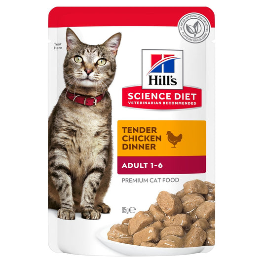 Hills Feline Pouch Adult 1-6 Chicken 85g