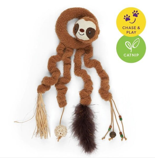 Long Legged Sloth Cat Toy Kazoo 40x16x7cm