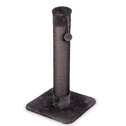 Cat Post Scratcher Medium Charcoal Grey 40x40x74