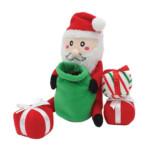 Zippy Paws Holiday Zippy Burrow Santa Sack 26x13x12cm