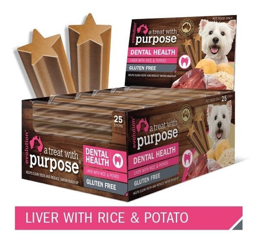 Evolution Dental Stick Liver With Rice & Potato 40g Single