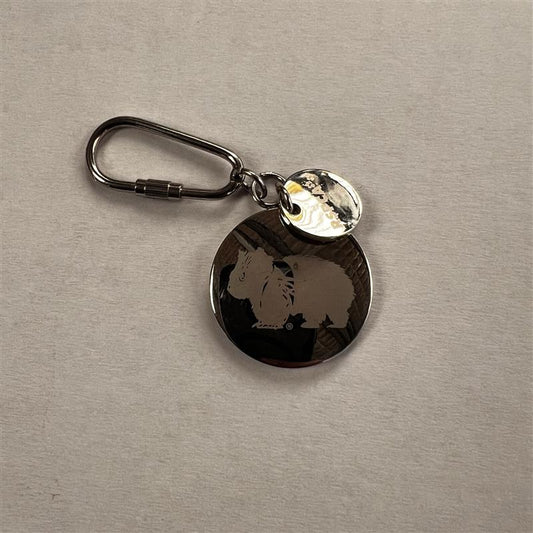 Etched Wombat Keyring