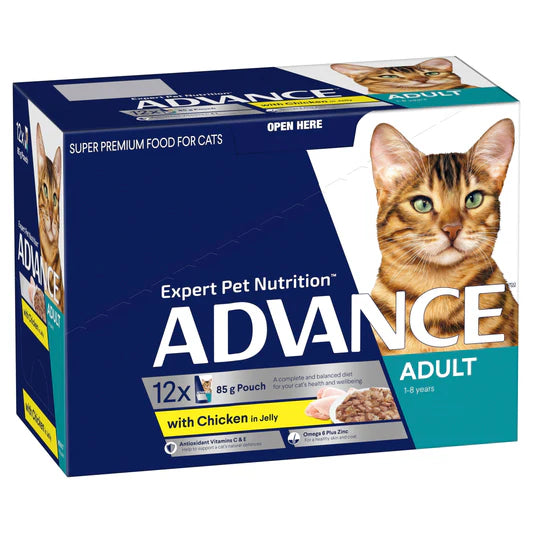 Advance Cat Wet Chicken in Jelly Pouch 85g