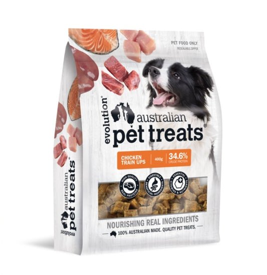 Evolution Australian Dog Treat Chicken Train Ups 400g