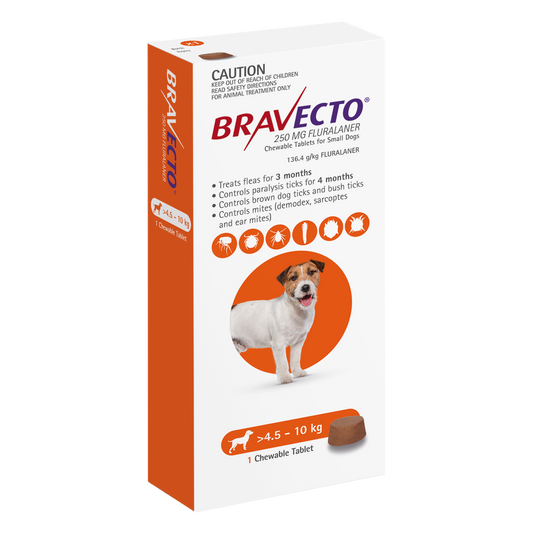 Bravecto Chew For Dogs Orange 4.5 - 10kg
