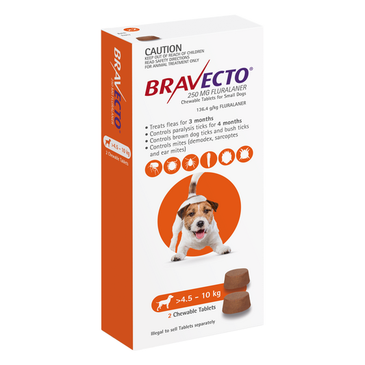 Bravecto Chew For Dogs Orange 4.5 - 10kg