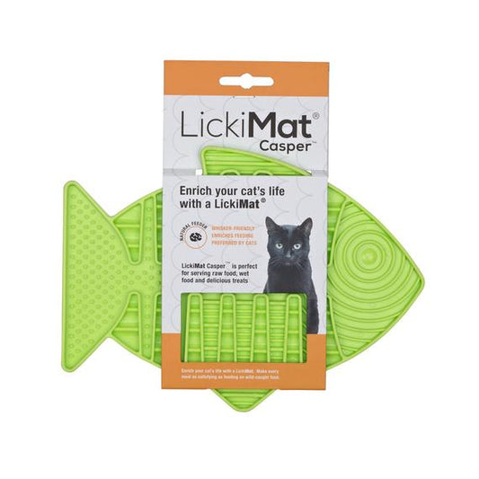 Lickimat Casper For Cats Green
