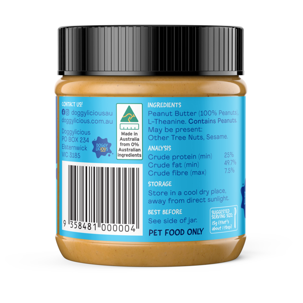 Doggylicious Peanut Butter Calming 250g