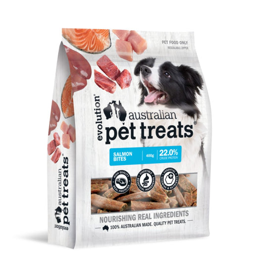 Evolution Australian Pet Treat Salmon Bites 400g