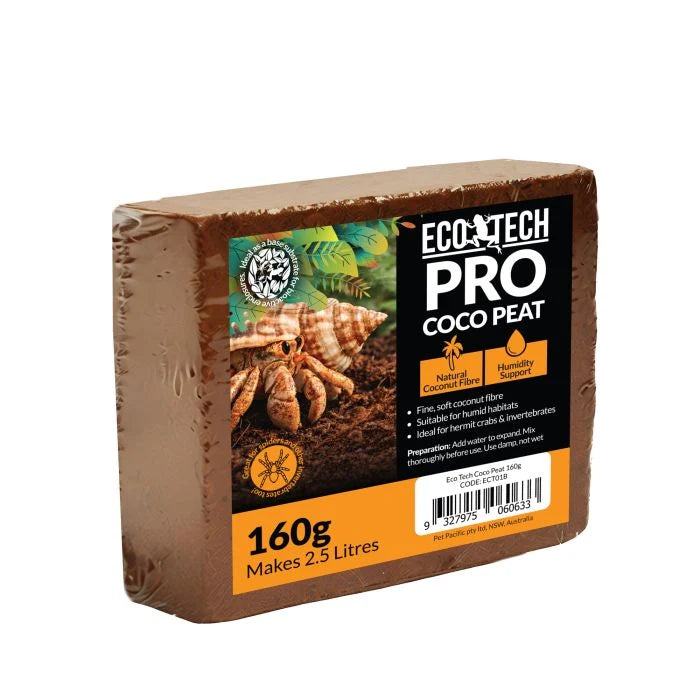 Eco Tech Pro Coco Peat Hermit Crab Bedding 160gm