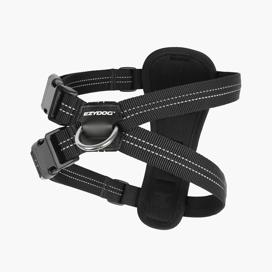EzyDog Chest Plate Harness Black