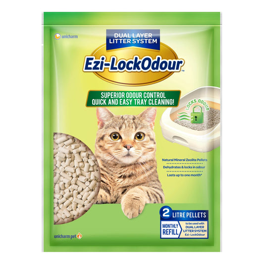 Ezi-Lockodour Litter Pellets Zeolite 2kg