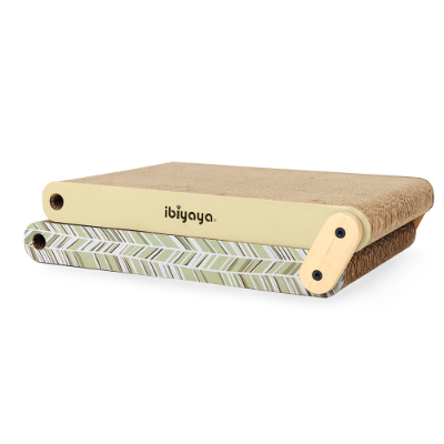 Ibiyay Fold-Out Cardboad Scratcher - Sage Green