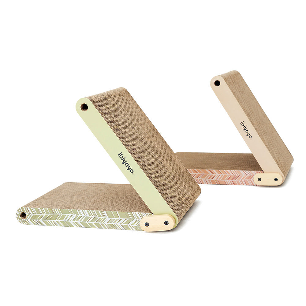 Ibiyay Fold-Out Cardboad Scratcher - Sage Green