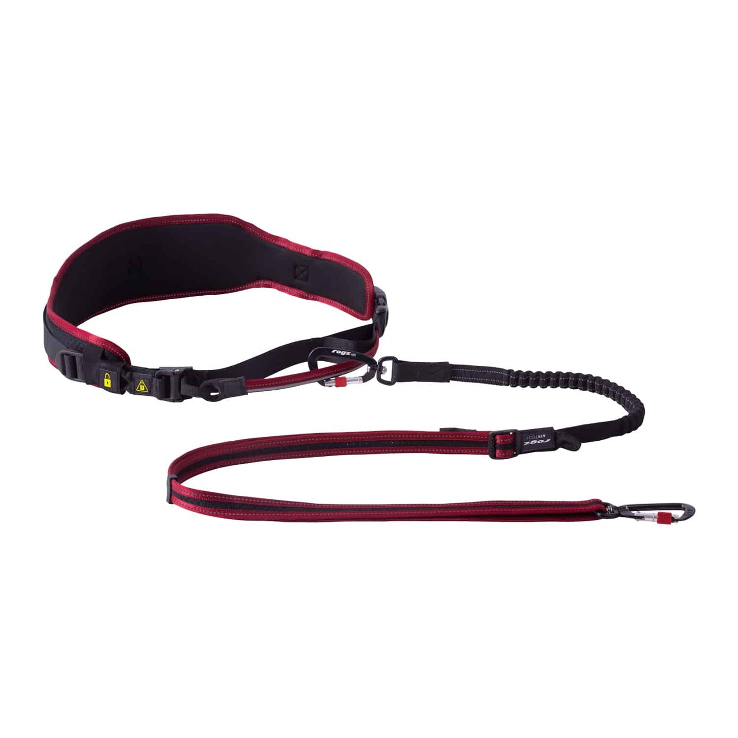 Rogz AirTech Sport Belt & Lead Rock Red