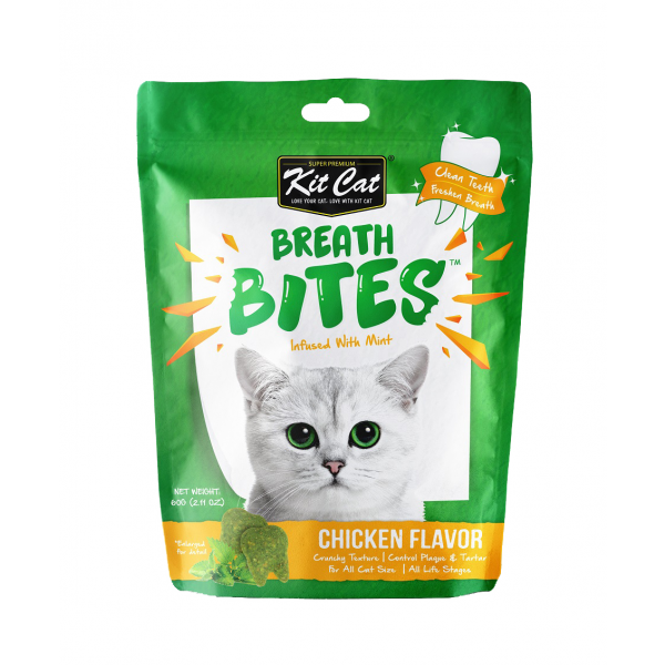 Kit Cat Breath Bites Chicken Flavour Cat Treat 60g
