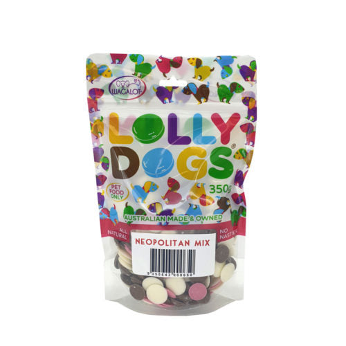 Lolly Dogs Neopolitan Drops 350g