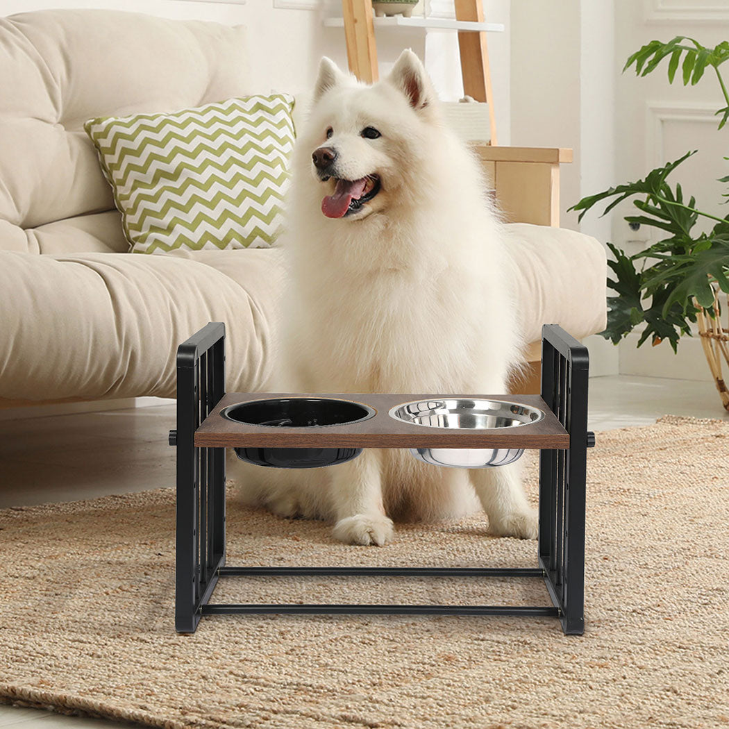 PaWz Adjustable Height Pet Feeder Elevated L Large-1973193682760896518