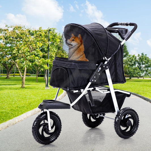 PaWz Pet Stroller Pram Dog Carrier Trailer-1973193719553331206