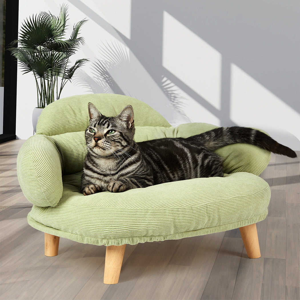 Pawz Elevated Pet Dog Cat Sofa Bed Couch XL Size Green-1973193512186941446