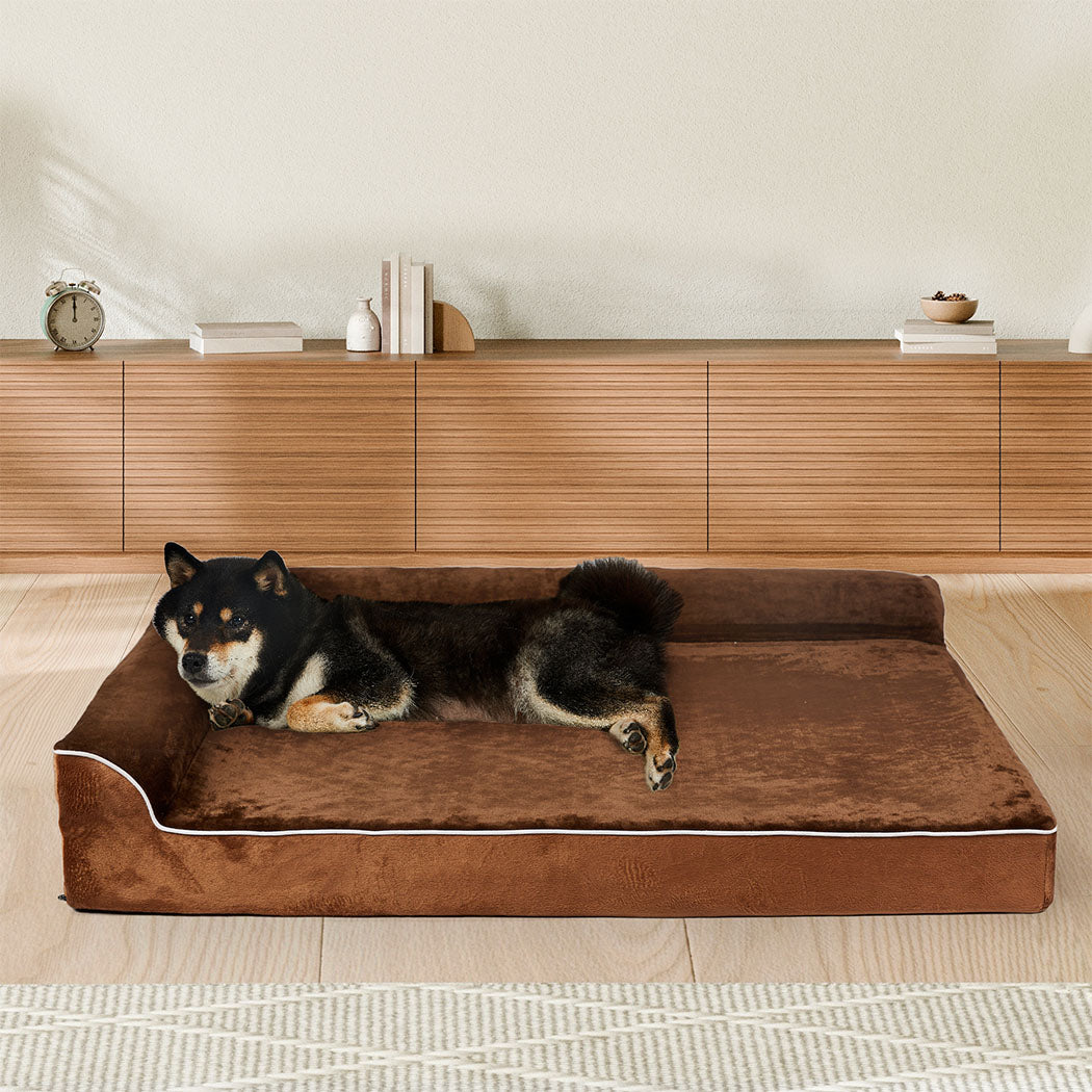 Pawz Orthopedic Dog Bed L Coffee-1975420324732342278