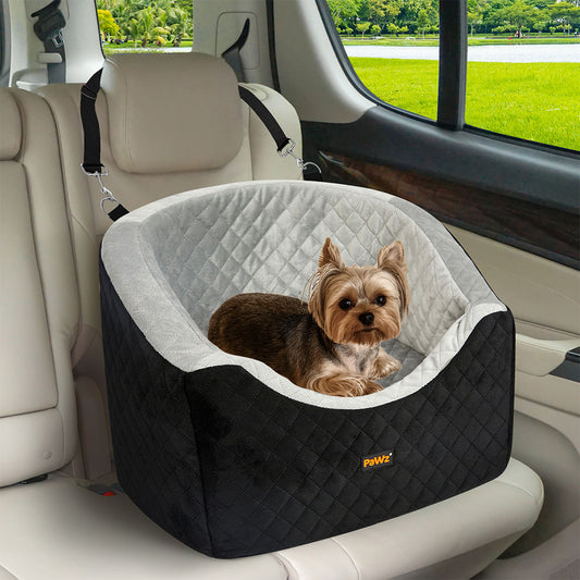 Pawz Dog Car Booster Seat Belt Pet Safe Protector Travel Bed-1973193524476252166
