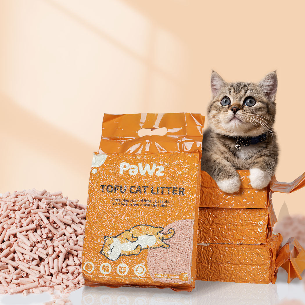 PaWz 2.5kg Tofu Cat Litter Clumping Peach-1973193681246752774