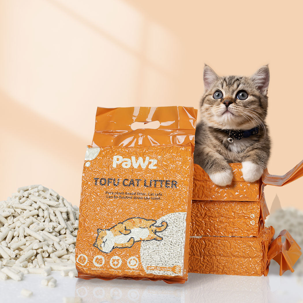 PaWz 2.5kg Tofu Cat Litter Clumping Natural x1-1973193453756092423