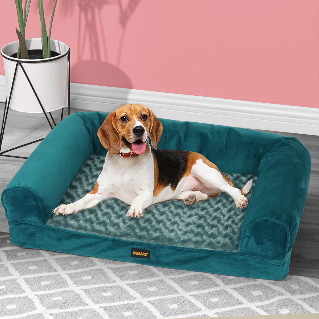 PaWz Pet Bed Sofa Dog Beds Bedding Soft M Blue Medium-1973193626561417222