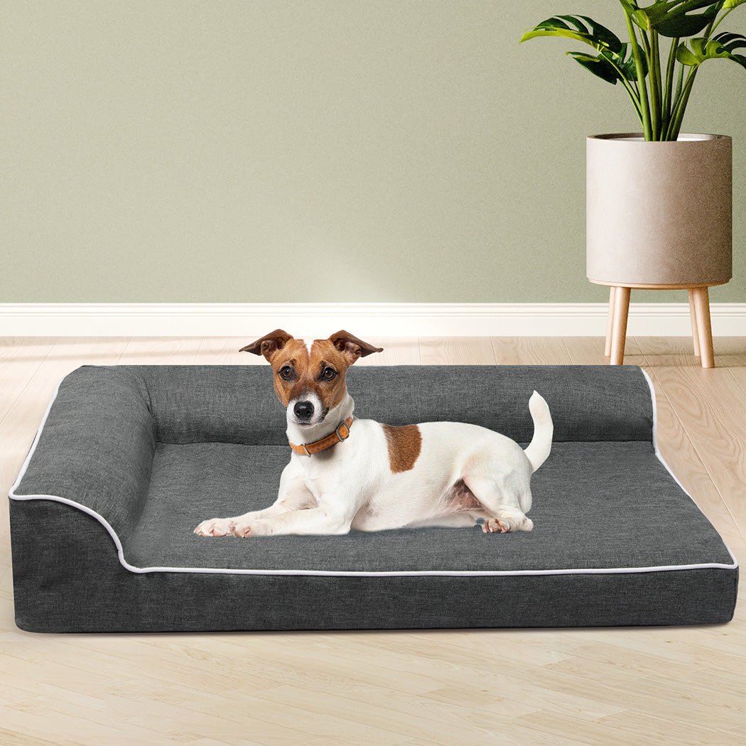 Pawz Orthopedic Dog Bed L Grey-1975420324950446086