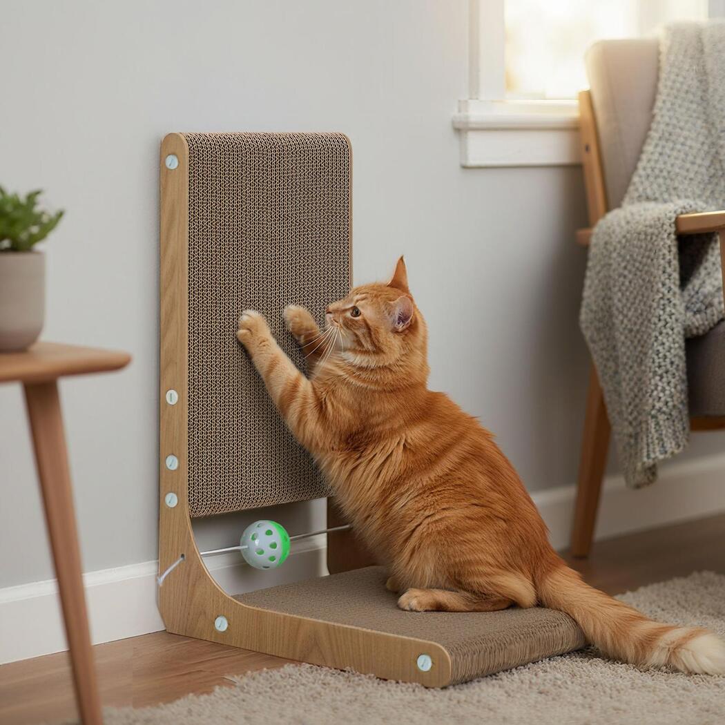 Pawz Cat L-Shaped Scratching Cardboard-1996005539783512070