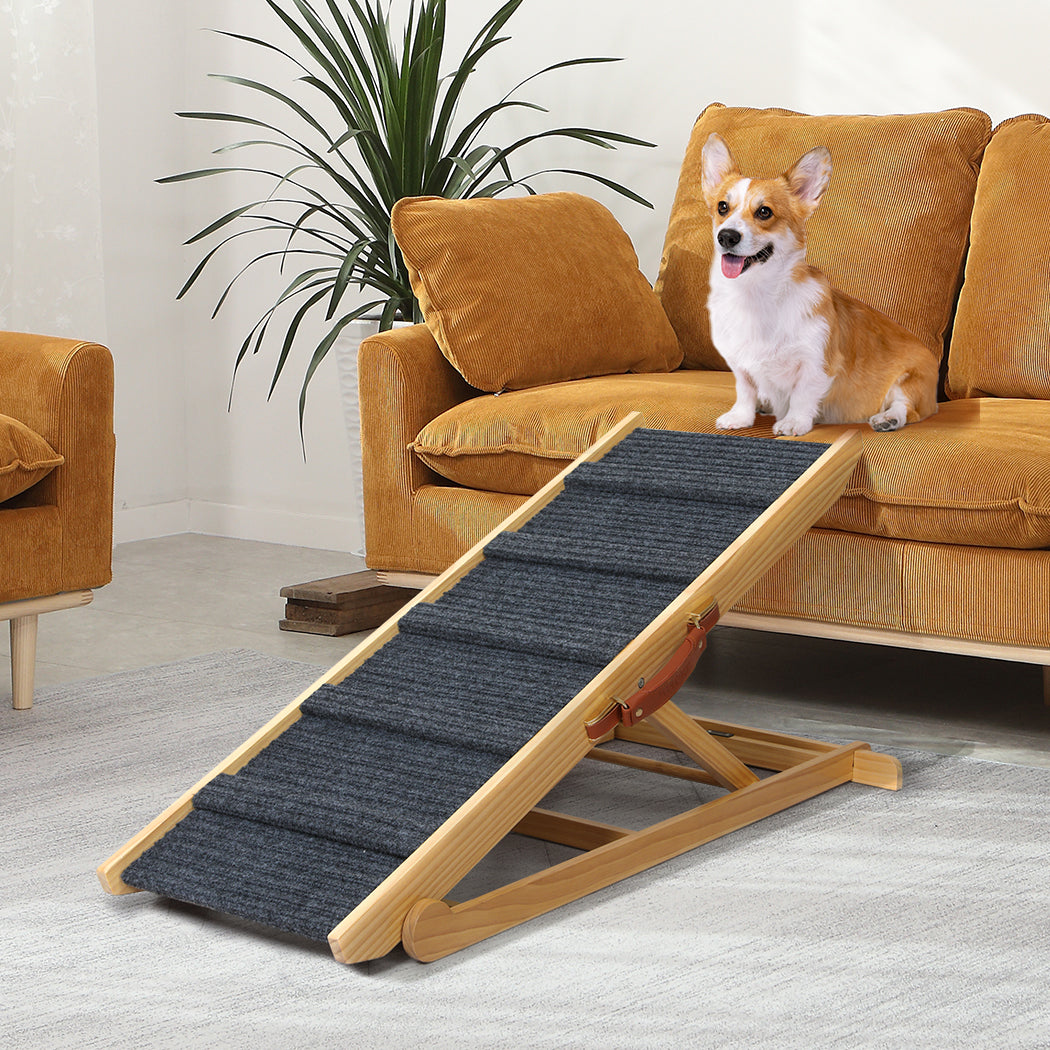 PaWz 5 Wood Adjustable Height Pet Ramp-1973193678373654534