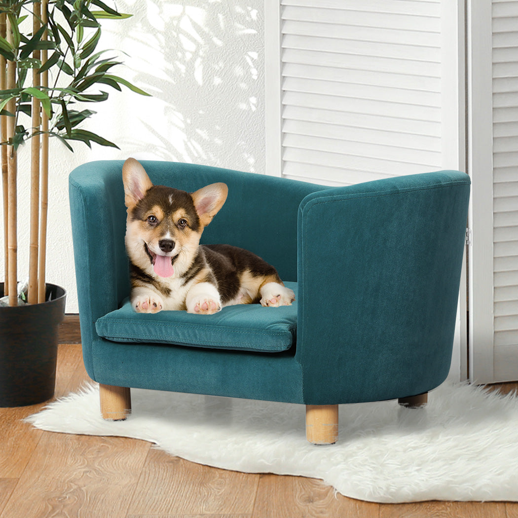 PaWz Pet Sofa Bed Dog Warm Soft Lounge Blue-1973193645725192198