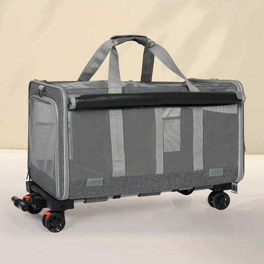 Pawz Pet Carrier 4 Wheel Portable Rolling Foldable-1975420341769605126