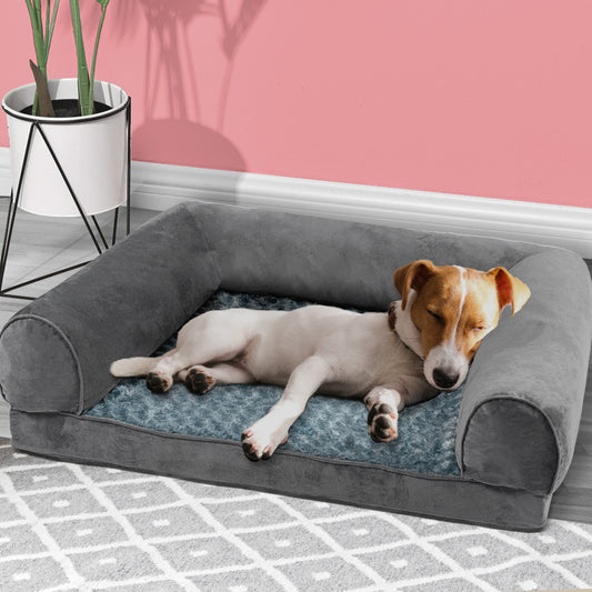PaWz Pet Bed Sofa Dog Beds Bedding Soft M Grey Medium-1973193626750160902