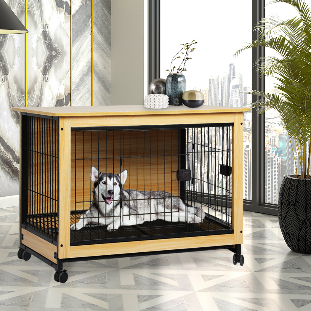 PaWz Wooden Wire Dog Kennel Side End XXL XX-Large-1973193673084637191