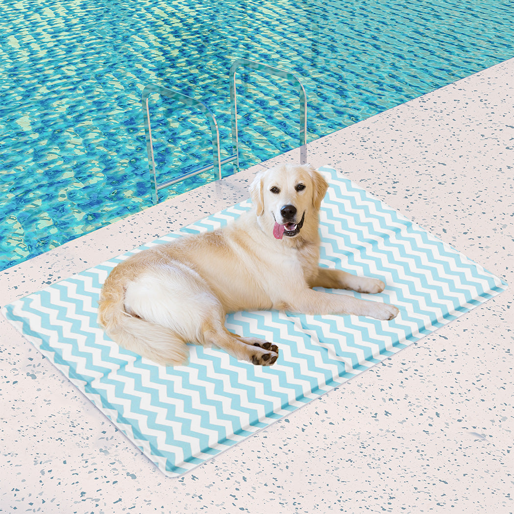 Pawz Pet Cooling Mat XL Blue-1973193492314329095
