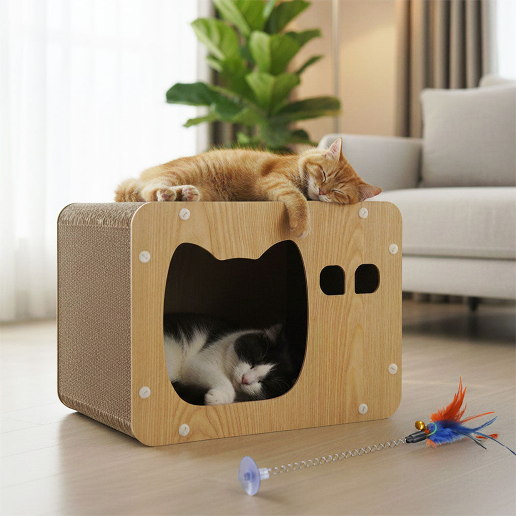 Pawz Cat Scratcher Board Scratching Cardboard-1996005540895002631