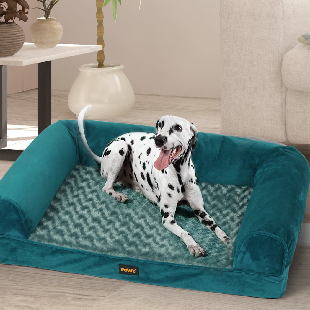 PaWz Pet Bed Sofa Dog Bedding Soft Warm L Blue Large-1973193625978408967