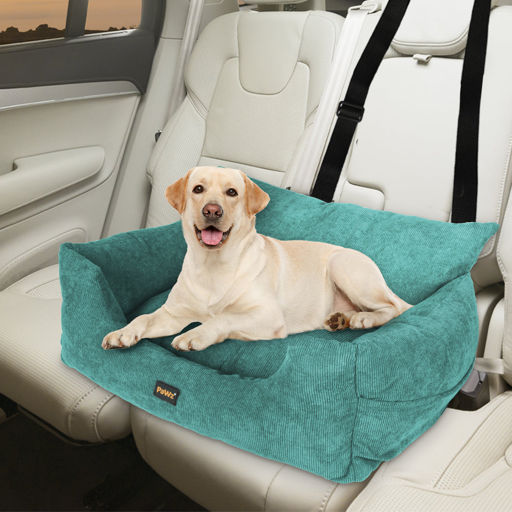 PaWz Pet Car Booster Seat Dog Protector L Green Large-1973193673273380870